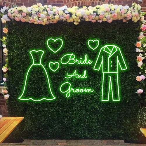 Bride and Groom Neon Sign - Imprint Now - UK