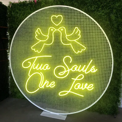 Two Souls One Love Neon Sign - Imprint Now - UK