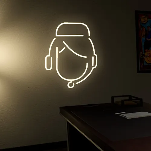 Customer Care Neon Sign - Imprint Now - UK