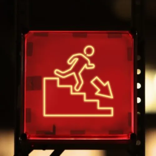 Emergency Exit Neon Sign - Imprint Now - UK