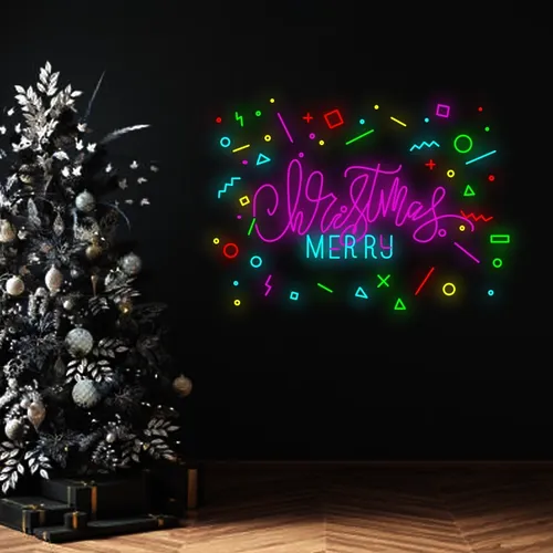 Christmas Merry Neon Sign - Imprint Now - UK