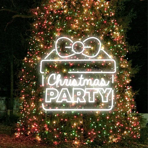 Christmas Party Gift Box Neon Sign - Imprint Now - UK