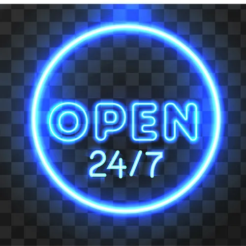 Open Neon Sign - Imprint Now - UK