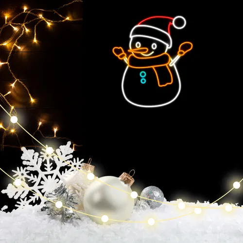 Olaf The Snowman Neon Sign