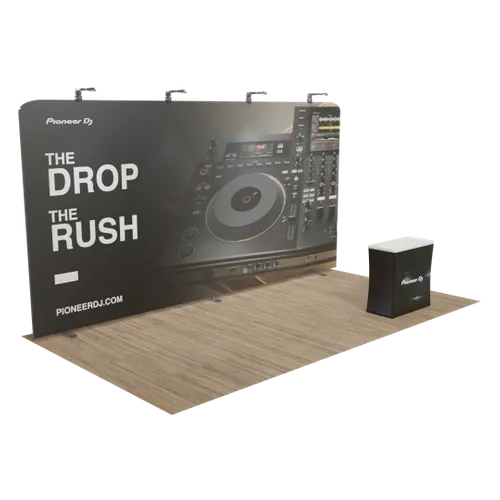 Custom Zip-up Trade Show Display 6.1 m x 3.1 m - Imprint Now - UK