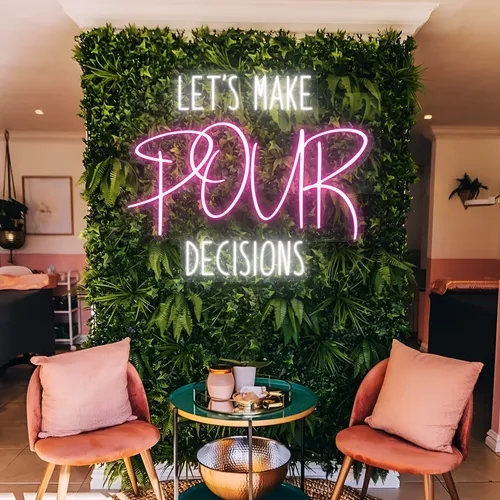 Let's Make Pour Decisions Neon Signs - Imprint Now - UK