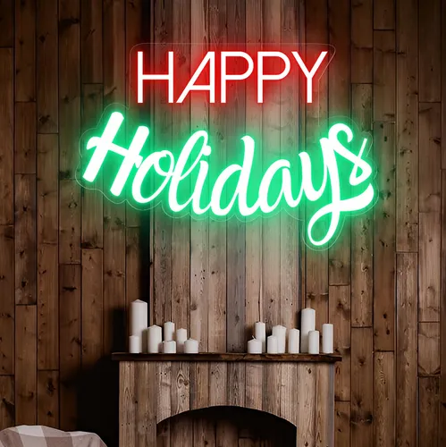 Happy Holidays Neon Sign