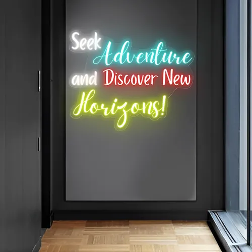 Seek Adventure Neon Sign - Imprint Now - UK