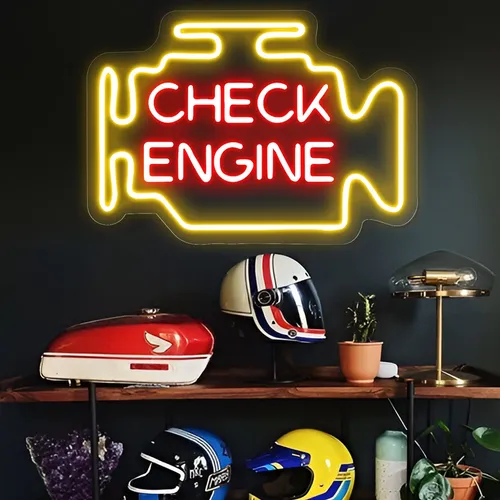 Check Engine Neon Sign - Imprint Now - UK