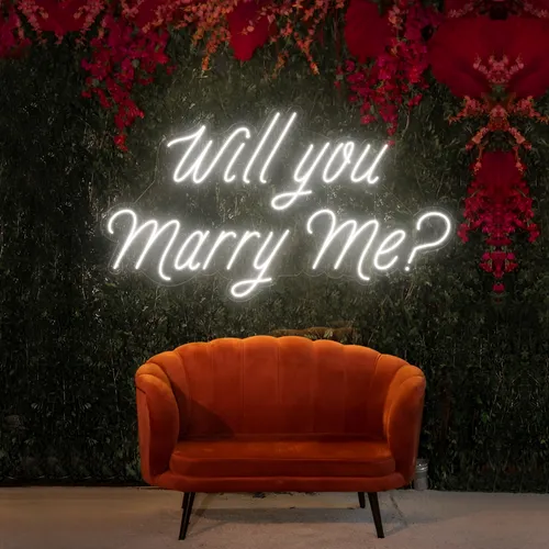Will You Marry Me LED Neon Sign - Imprint Now - UK