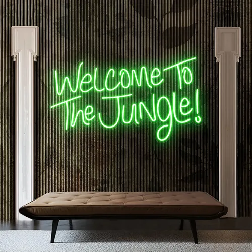 Welcome To The Jungle LED Neon Sign - Imprint Now - UK
