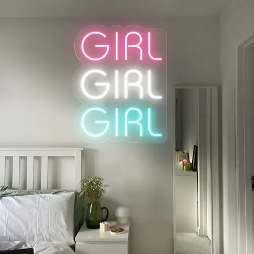 Girls Girls Girls Neon Sign - Imprint Now - UK