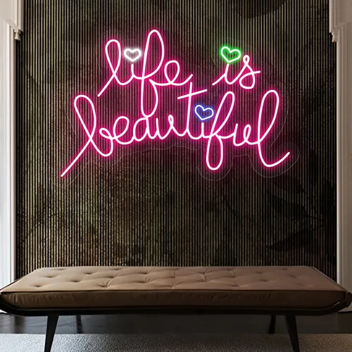 Life Is Beautiful Neon Sign - Imprint Now - UK