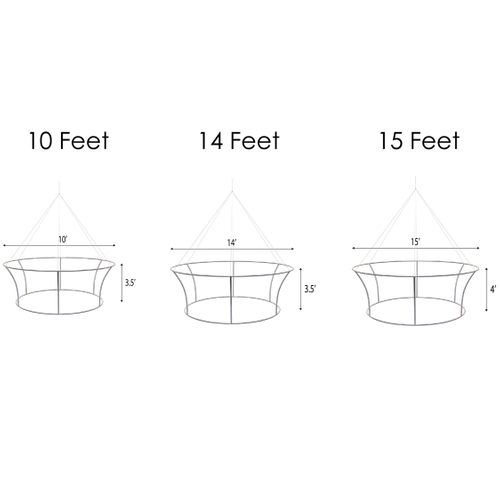 Custom Tapered Circle Personalised Trade Show Hanging Signs - Imprint Now - UK