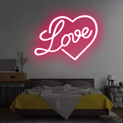 Heart Love Neon Sign - Imprint Now - UK