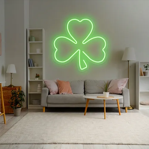 Green Clover Neon Sign - Imprint Now - UK