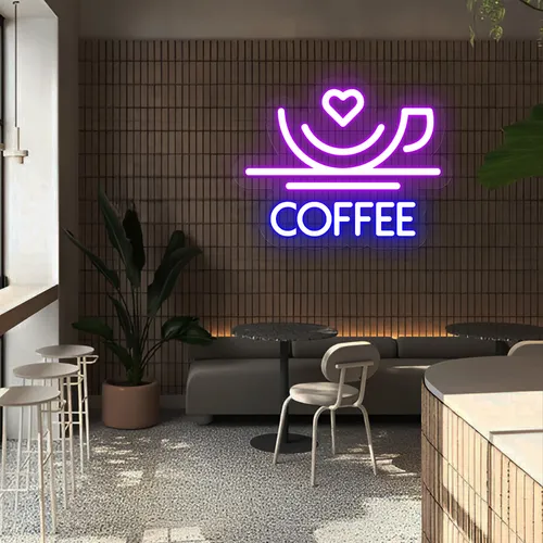 Charm with Love Coffee Neon Sign - Imprint Now - UK