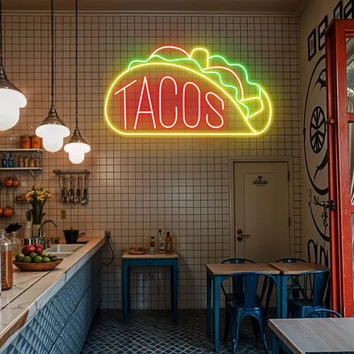 Neon Taco Sign - Imprint Now - UK