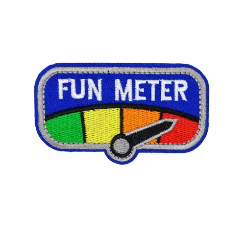 Blue and Grey Fun Metre Patch - Imprint Now - UK