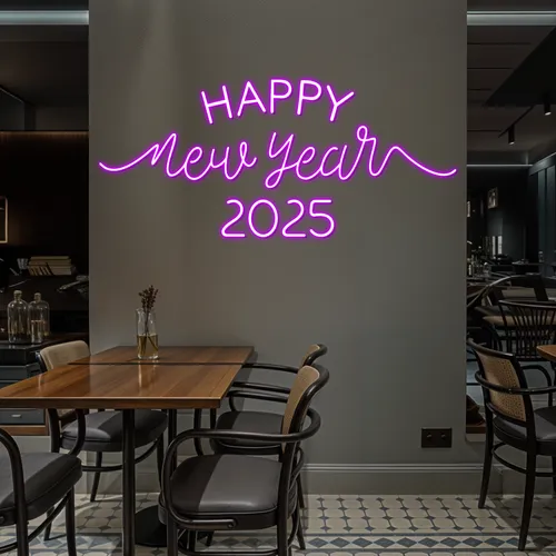 Happy New Year 2024 Neon Sign - Imprint Now - UK