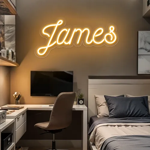 James Neon Sign - Imprint Now - UK