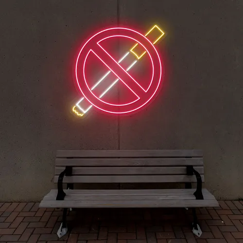 Strictly No Smoking Neon Sign - Imprint Now - UK