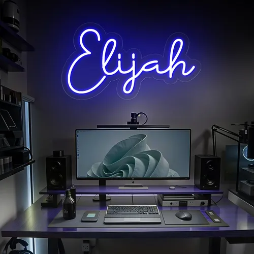 Elijah Neon Sign - Imprint Now - UK