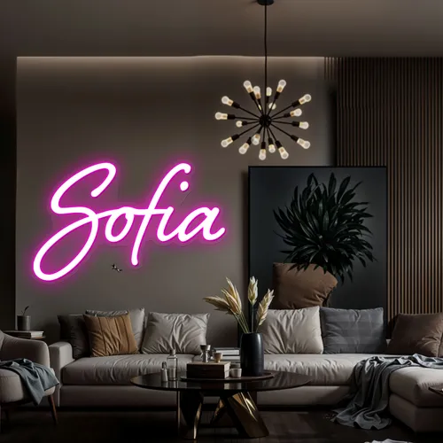 Sofia Name Neon Sign - Imprint Now - UK