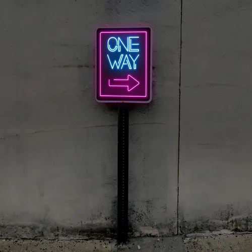 One Way Neon Sign - Imprint Now - UK
