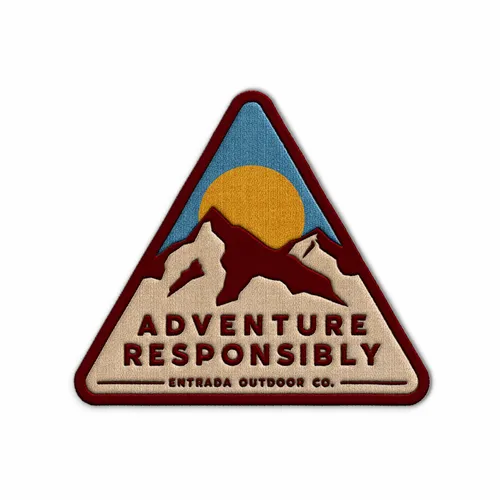 Triangle Adventure Responsibly Iron On Patch - Imprint Now - UK
