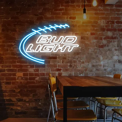 Football Bud Light Neon Sign - Imprint Now - UK