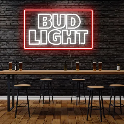 Simple Bud Light Neon Sign - Imprint Now - UK