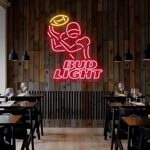 Team Football Bud Light Neon Sign - Imprint Now - UK
