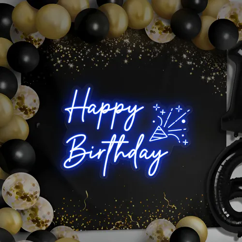 Happy Birthday Cheers Neon Sign - Imprint Now - UK