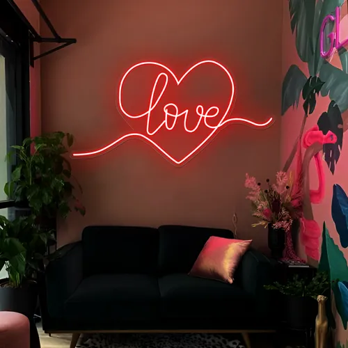 Heart of Love Neon Sign - Imprint Now - UK