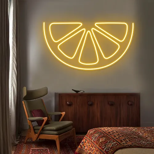 Orange Neon Sign - Imprint Now - UK