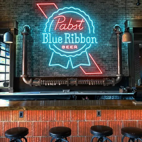 Pabst Blue Ribbon Neon Sign - Imprint Now - UK