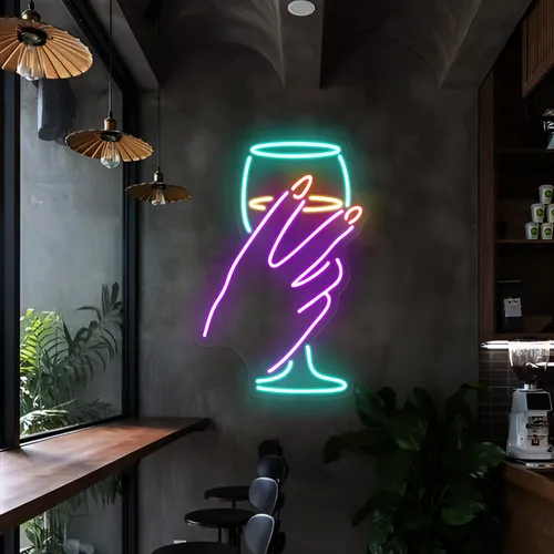 Chic Glass Neon Sign - Imprint Now - UK