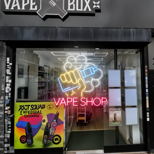 Vape Shop Window Neon Sign - Imprint Now - UK