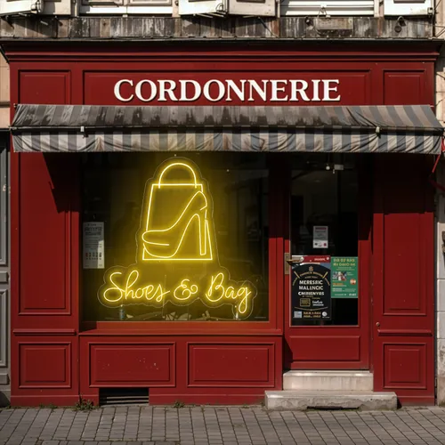 Shoe Bag Window Neon Sign - Imprint Now - UK