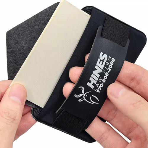Leather Phone Wallet with Hand Grip - Imprint Now - UK