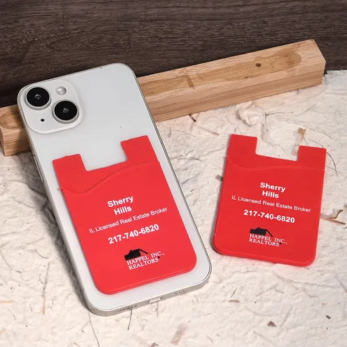 Silicone Phone Wallet Card Holder - Imprint Now - UK