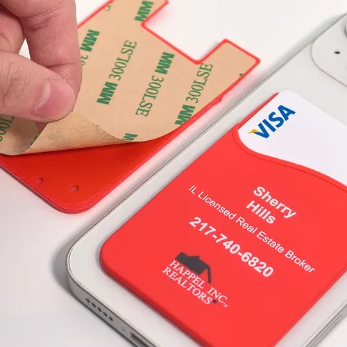 Silicone Phone Wallet Card Holder - Imprint Now - UK
