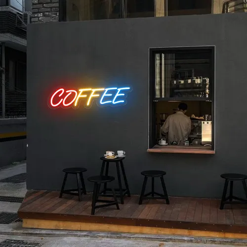 Multicolour COFFEE Neon Sign - Imprint Now - UK