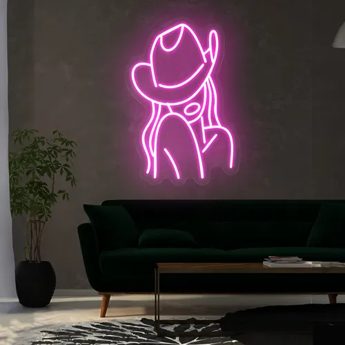 Mini Cowgirl Neon Sign - Imprint Now - UK