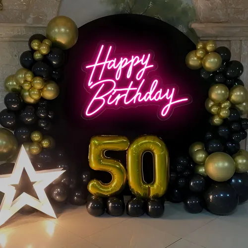 Happy Birthday Neon Sign - Imprint Now - UK