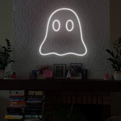Mini Ghost Neon Sign - Imprint Now - UK
