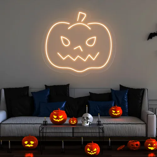 Pumpkin Neon Sign - Imprint Now - UK