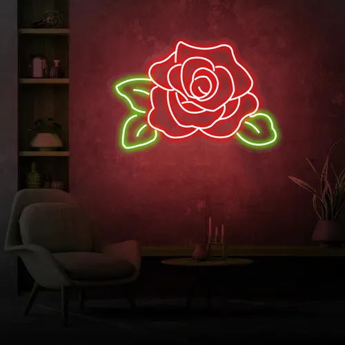 Rose Neon Sign - Imprint Now - UK