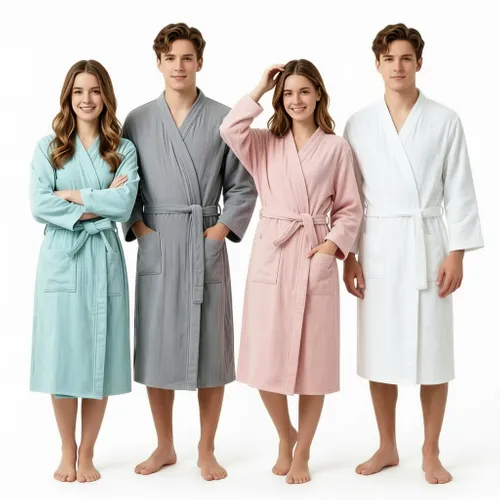 4 Layer Gauze Cotton Bathrobes - Imprint Now - UK